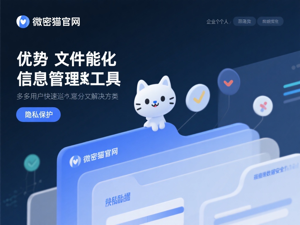 微密猫官网定位于为企业和个人提供简洁高效